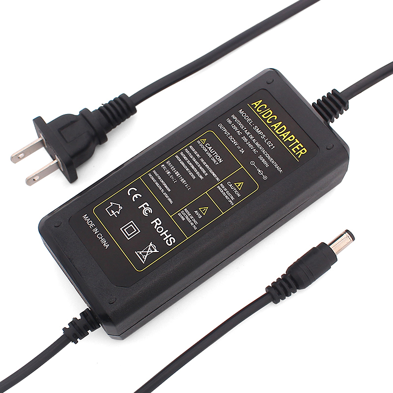 Fast delivery 5.5*2.5mm DC Connector  Desktop Power Supply Adapter 24V2A AC/DC Power adapters