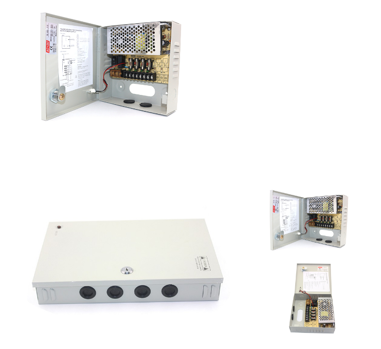 High quality CCTV 4CH switching power supply 12V 5A power box cctv accessories power supply box for (图2)