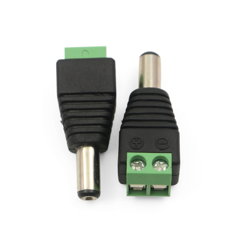 Hot Sale CCTV Accessories 12v DC Male Power Connector 5.5*2.1mm DC Jack