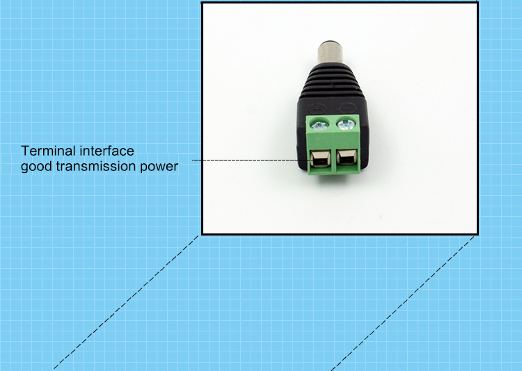 Hot Sale CCTV Accessories 12v DC Male Power Connector 5.5*2.1mm DC Jack(图3)